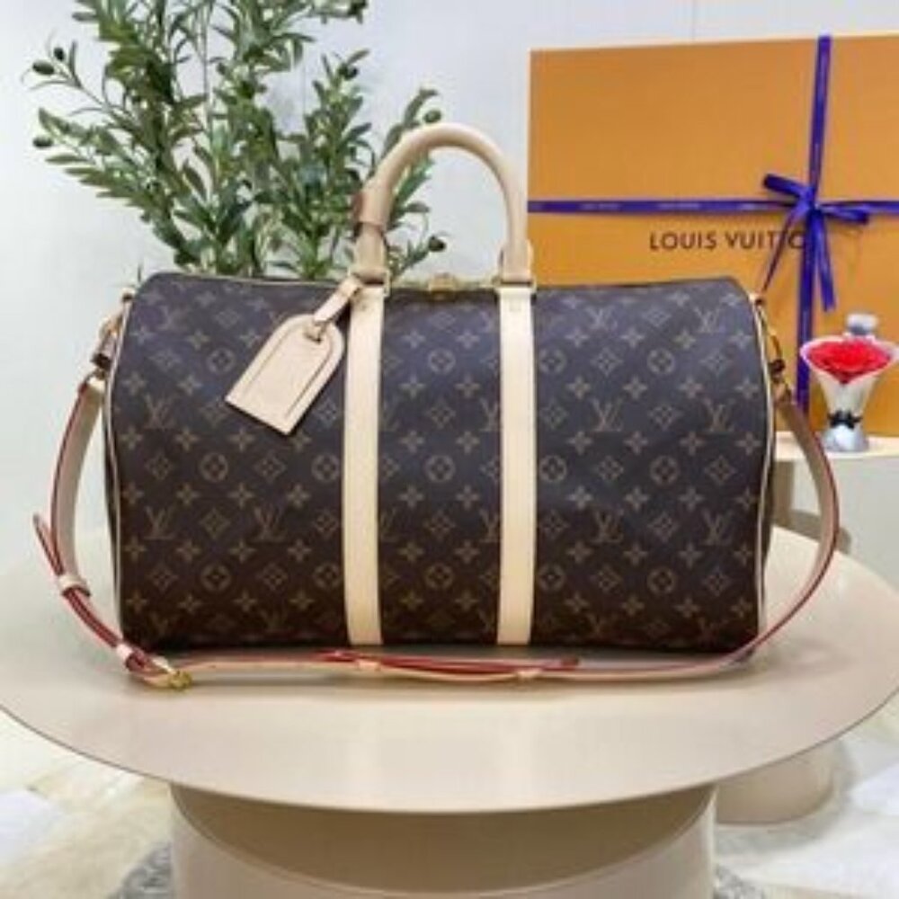 Louis Vuitton keepall 45 Classic Presbyopia Travel Bag 17.8x10.7x7.9 inches